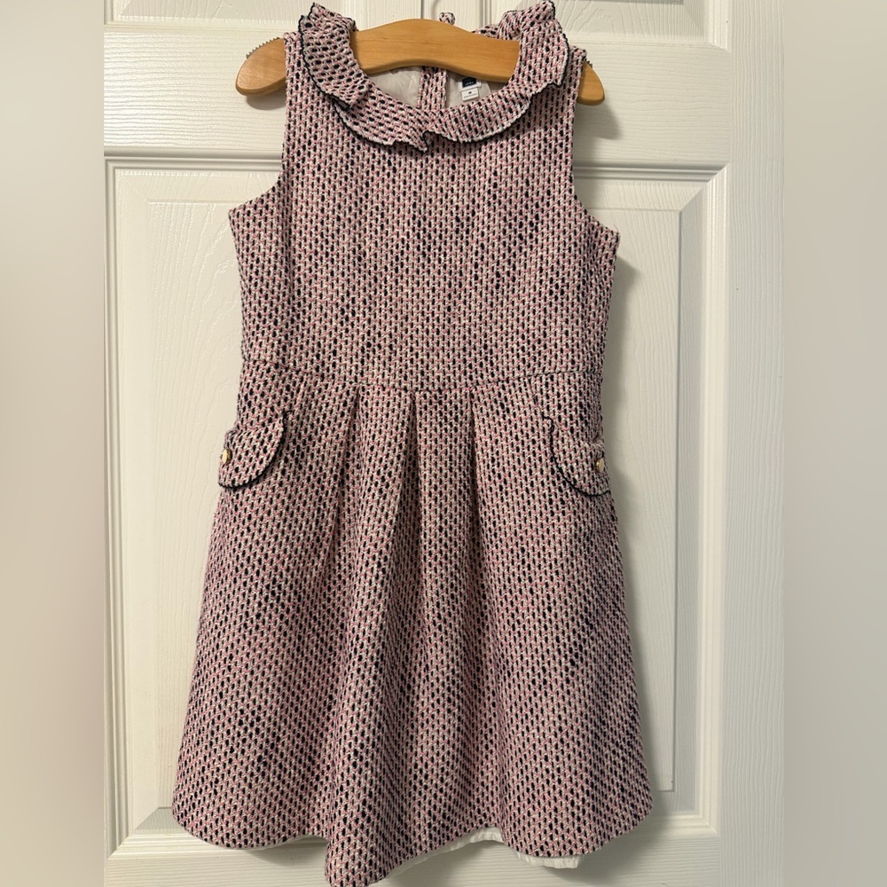 Janie and Jack Pink Textured Kids Dress